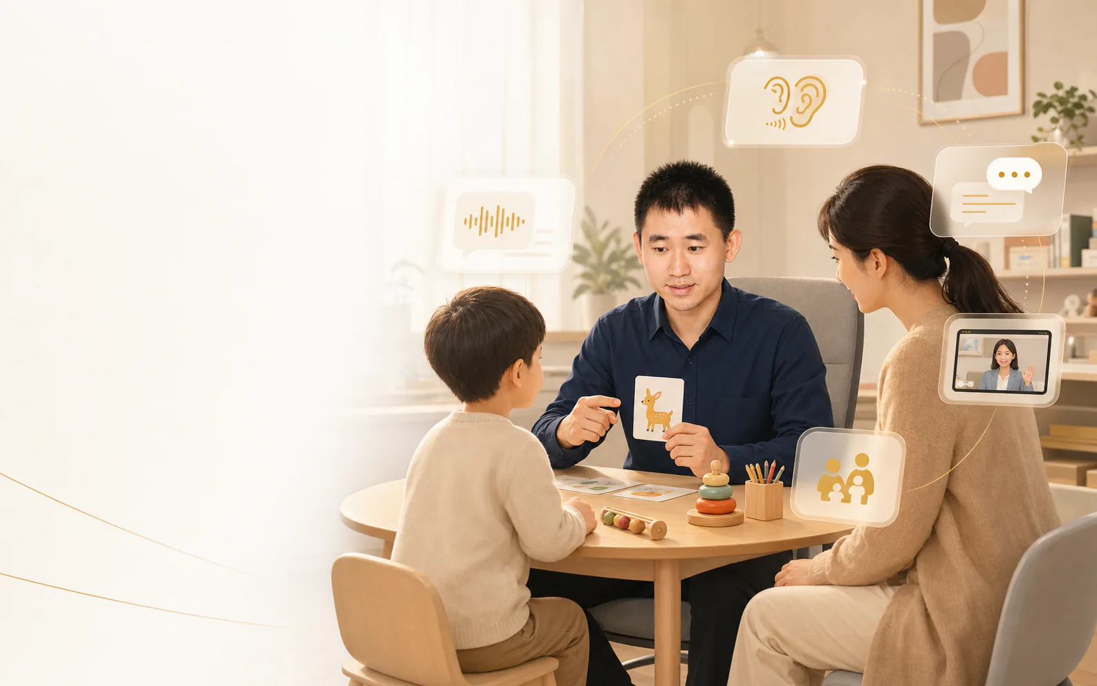 李老师一对一言语康复课程场景